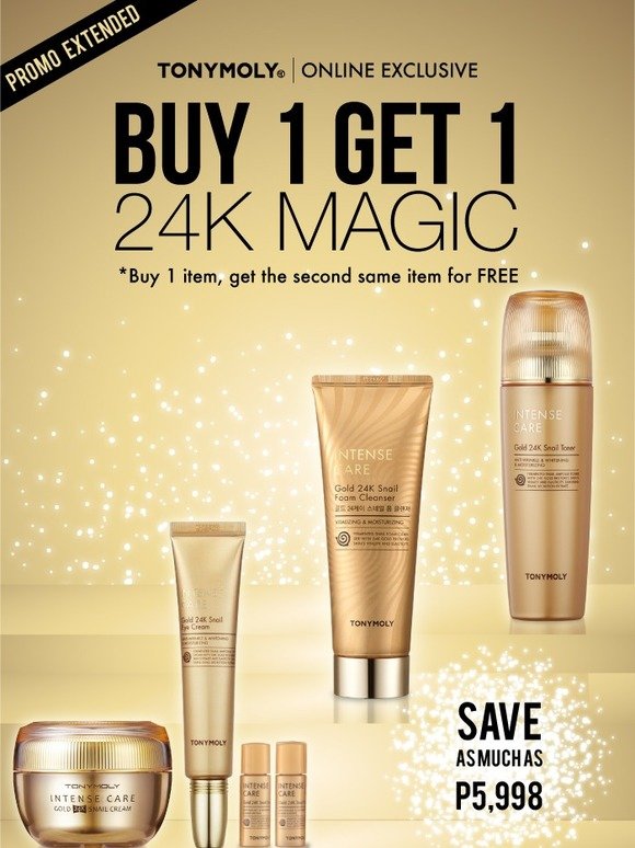 Just for you! PROMO EXTENDED: BUY1TAKE1 24K MAGIC