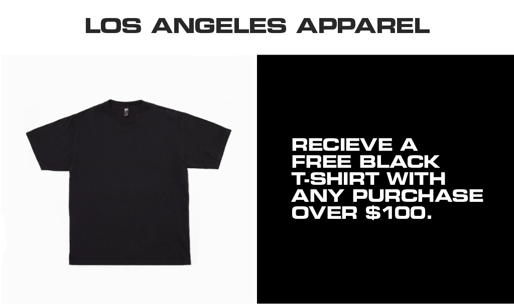 Los Angeles Apparel: Black Friday = Black T-Shirts.