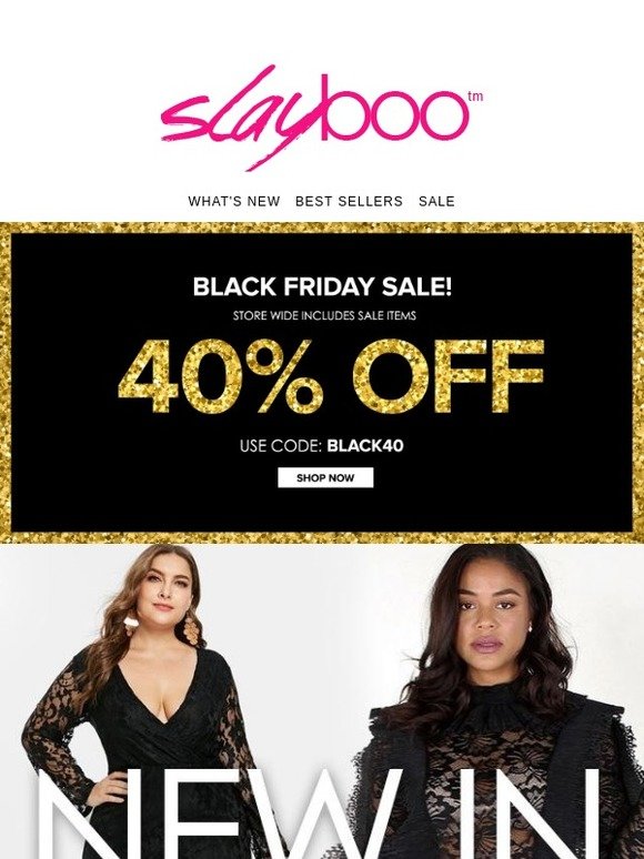 Black Friday Weekend 40% - New Plus Size Dresses, Jumpers + More