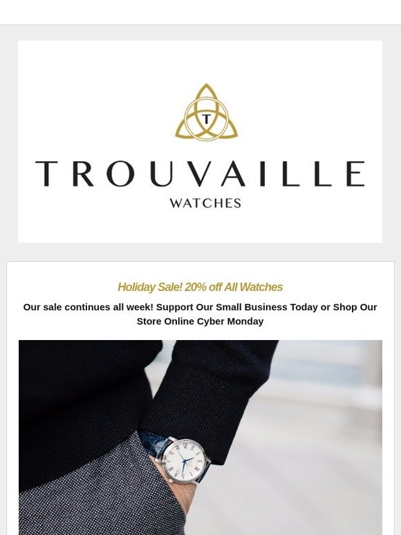 Holiday Sale - 20% off All Watches