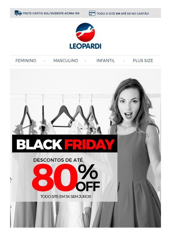PRORROGADO! Black Friday com até 80% OFF! ﻿☚