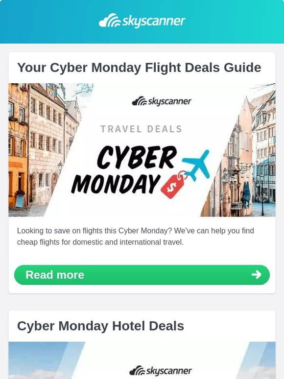 Skyscanner.nl Your Cyber Monday Flight Deals Guide Milled