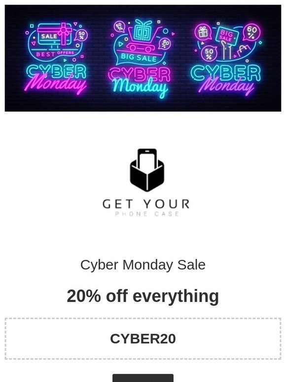 Cyber Monday starts NOW