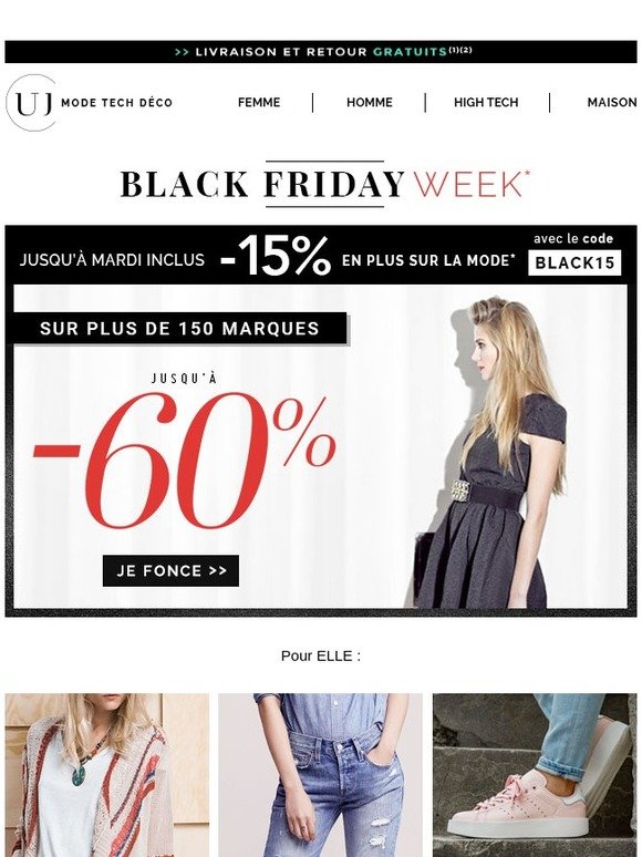 Black Friday : il reste du stock a votre taille !