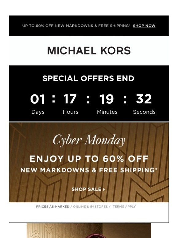 Michael Kors Cyber Monday Sale Starts Now Milled