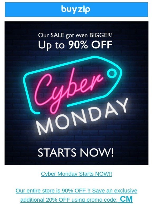 🎉Hey Newsletter, Cyber Monday STARTS NOW!!🎉