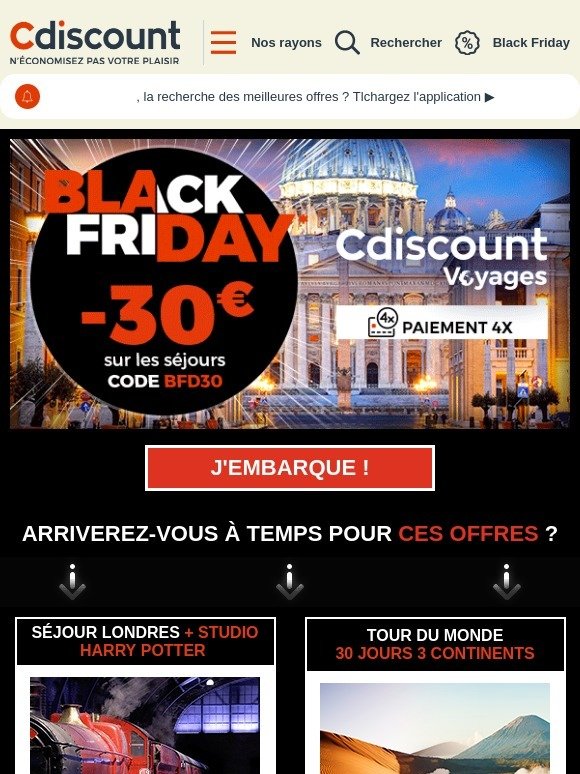 ✈ Voyagez à prix Black Friday !