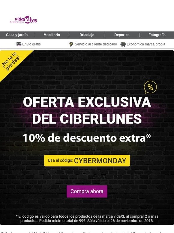 No te pierdas nuestras ofertas de Black Friday y Ciberlunes