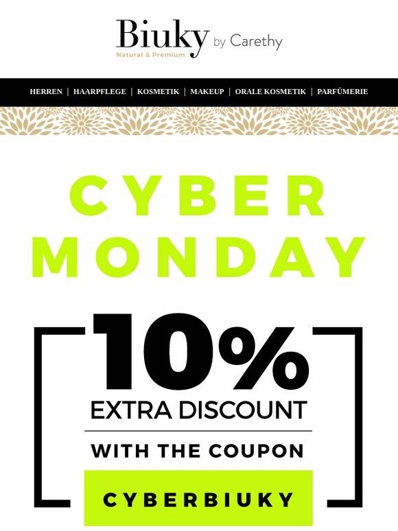 CYBER MONDAY | -10% Off 