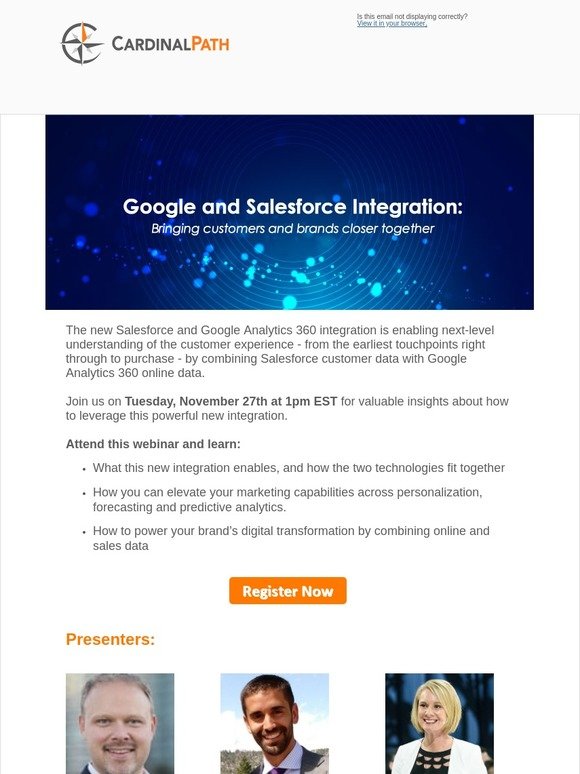 Last Call - [Webinar] Google & Salesforce: Bringing customers & brands closer together