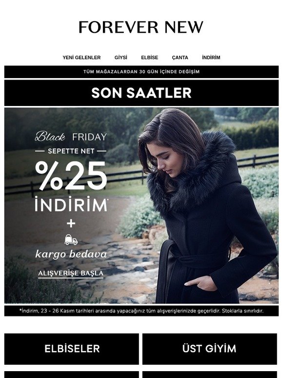 Son Saatler! Net %25 İndirim + Kargo Bedava