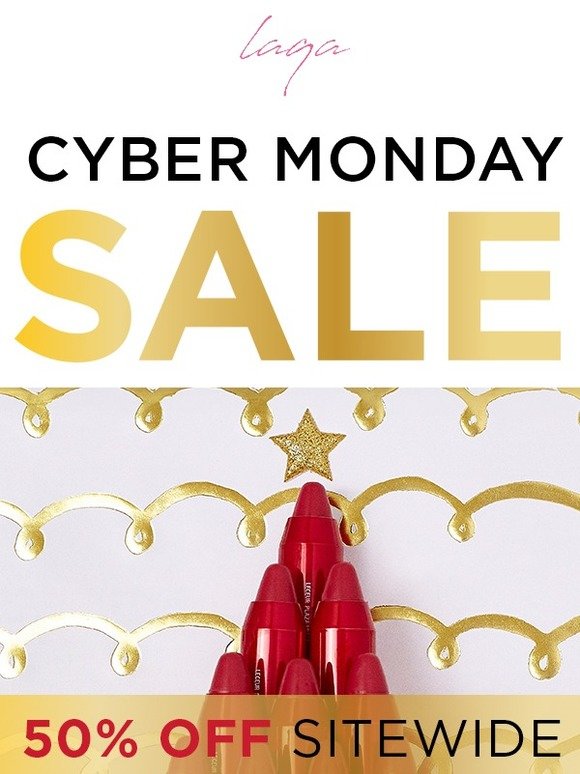 Cyber Monday: 50% off sitewide is BACK!