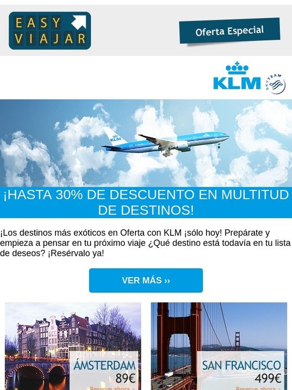 ✈ ¡Los destinos más exóticos en Oferta con KLM! Desde 89 euros i/v