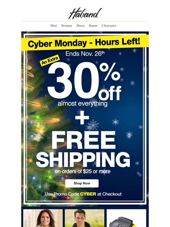 Haband Code CYBER Redeem Your 30 Off Free Shipping Coupon NOW 
