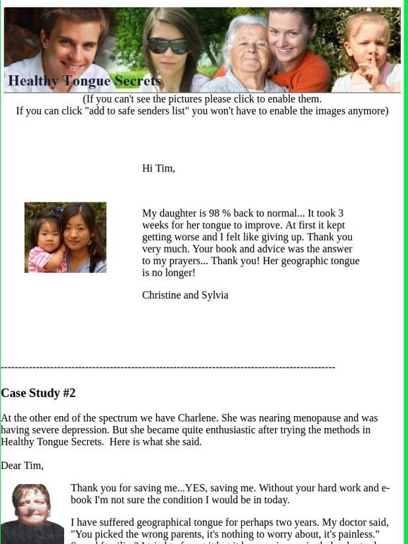 Healthy Tongue Secrets Bonus - 3 More Case Studies