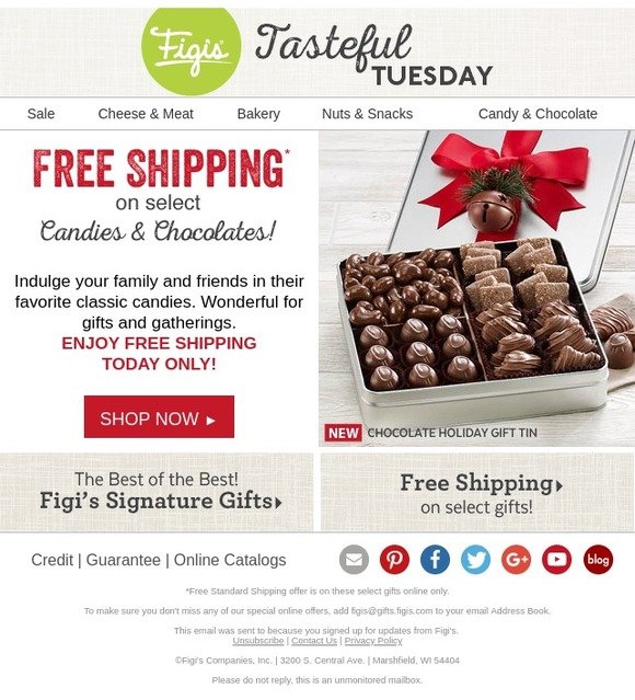 Figis Free Shipping on Candy Gifts! It’s Tasteful Tuesday Milled