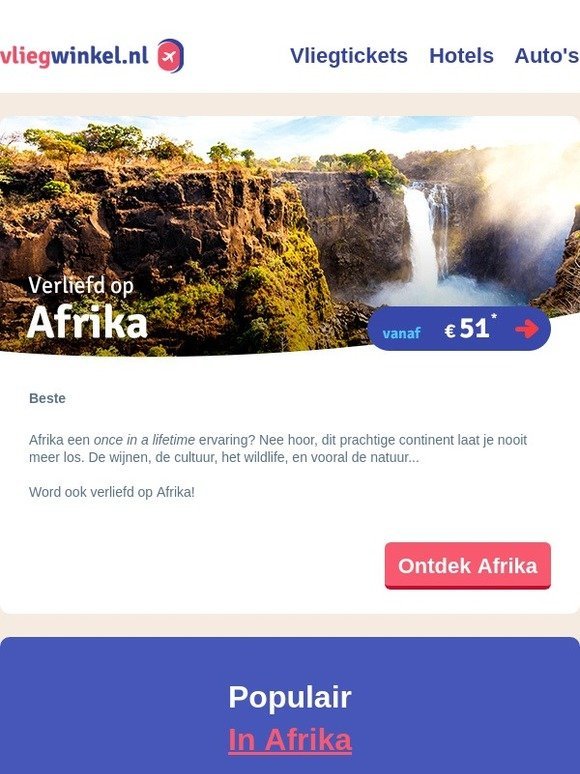 ✈ Word verliefd op Afrika, v.a. € 51*
