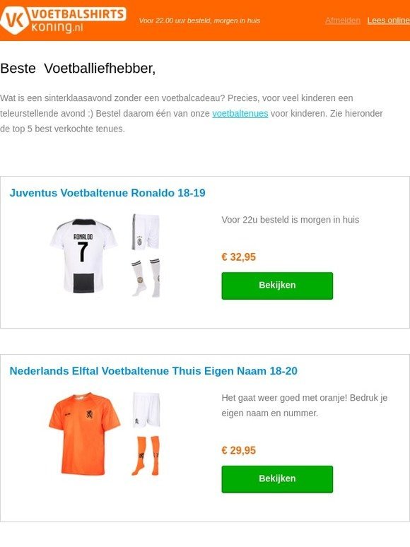 Voetbalshirtskoning.nl Email Newsletters: Shop Sales, Discounts, and Codes - Page 2