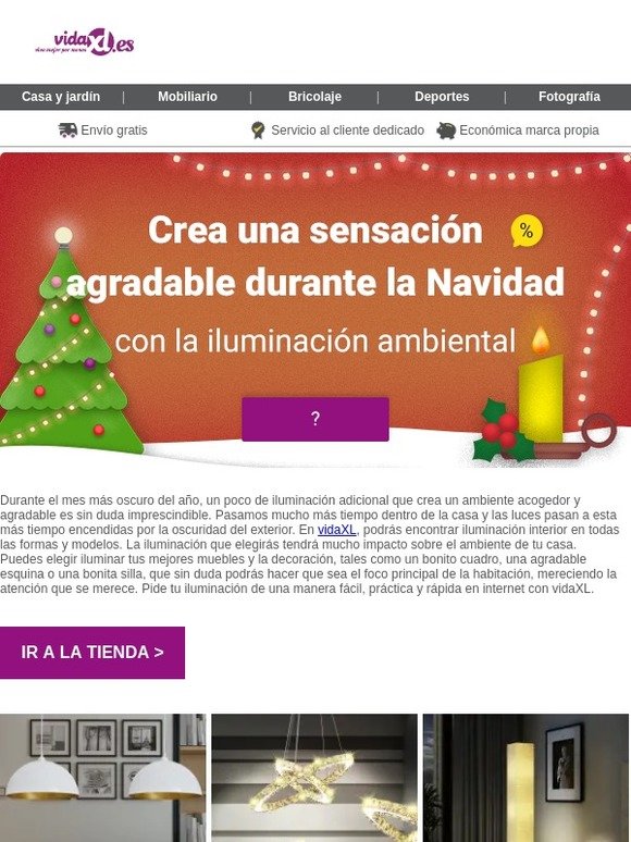 Ilumina el oscuro mes de Diciembre con nuestra iluminación interior