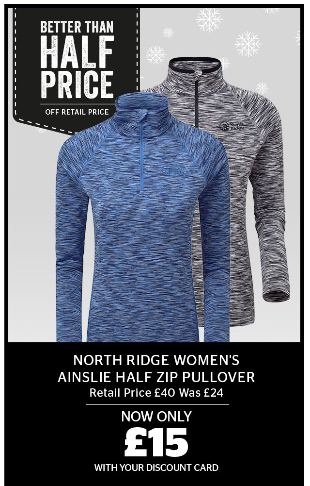 north ridge ainslie half zip