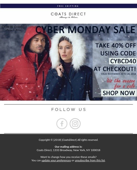 LAST CHANCE- 40% OFF CYBER MONDAY