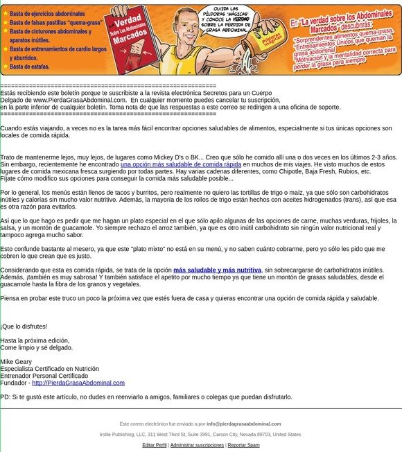 La nueva opción de comida rápida que es más saludable: