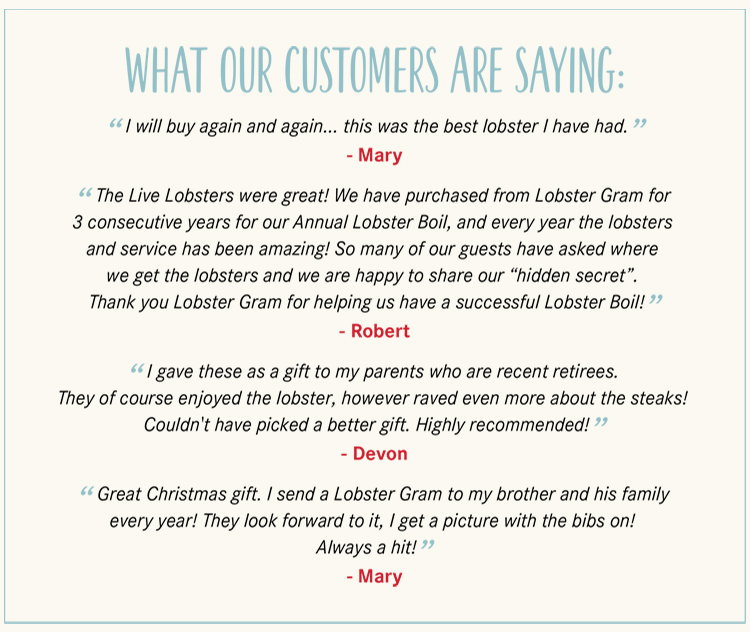 What our customers are saying: