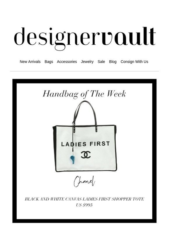 DesignerVault: HANDBAG OF THE WEEK: LADIES FIRST TOTE $995 😍