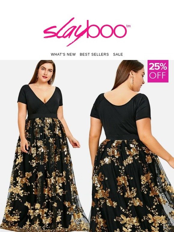 🚨 25% OFF Plus Size Party Dresses, Cyber Week Deals 🔥