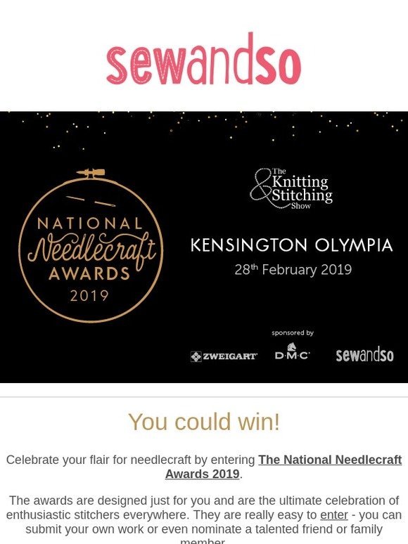 The National Needlecraft Awards 2019 - your time to shine!
