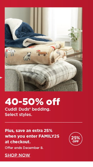 40-50% off cuddl duds bedding. shop now. 40-50% off cuddl duds bedding. shop now.