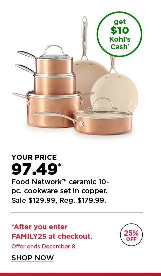 97.49 food network nonstick ceramic 10 piece cookware set. shop now. 97.49 food network nonstick ceramic 10 piece cookware set. shop now.