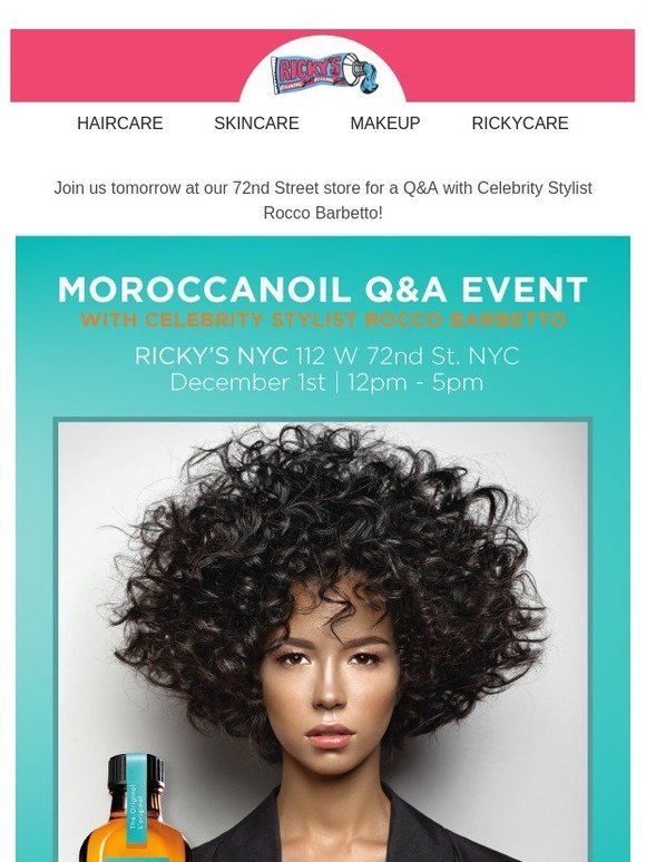 Join Us for a Q&A with Moroccanoil Celebrity Stylist Rocco Barbetto!