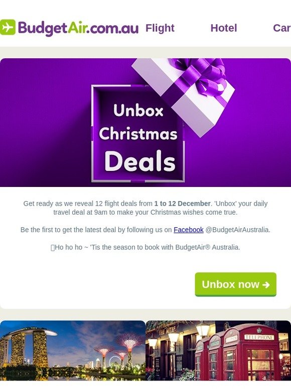  🎅🏻12 Days of Christmas Flight Deals  | Up to $35 OFF