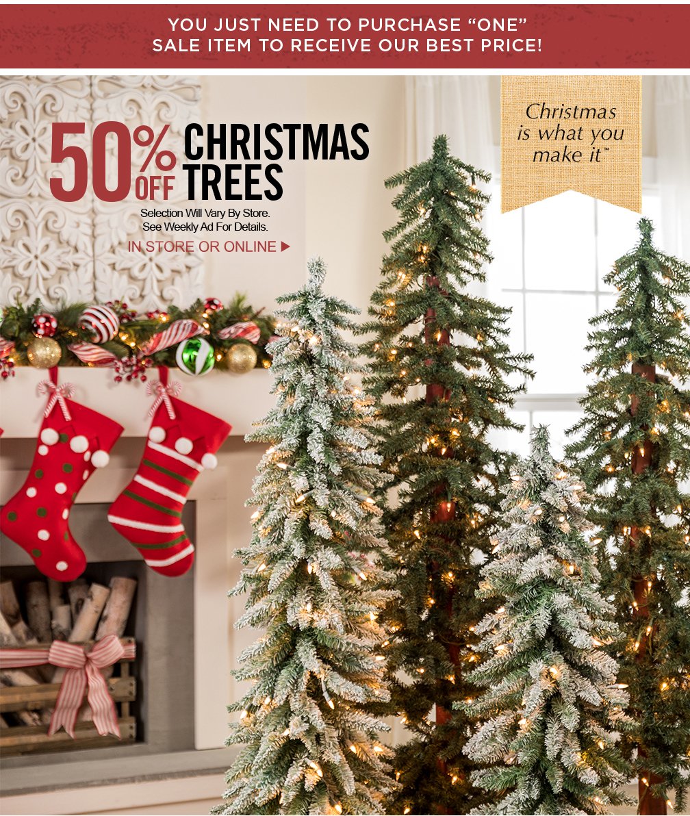 Hobby Lobby Christmas Trees 50 Off Trimming Costs Through November