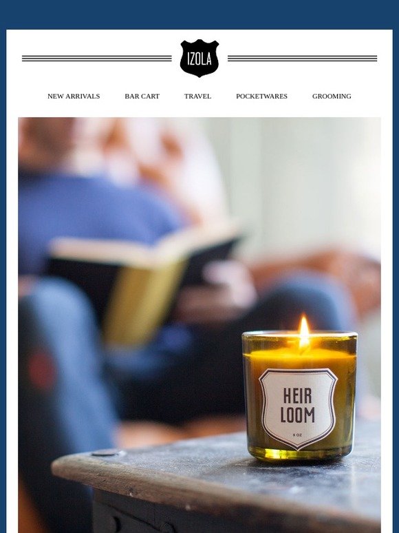 Get your next Izola candle for just 99¢