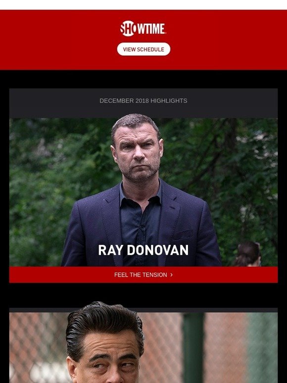 New in December: Ray Donovan, Escape at Dannemora & an Epic Fight