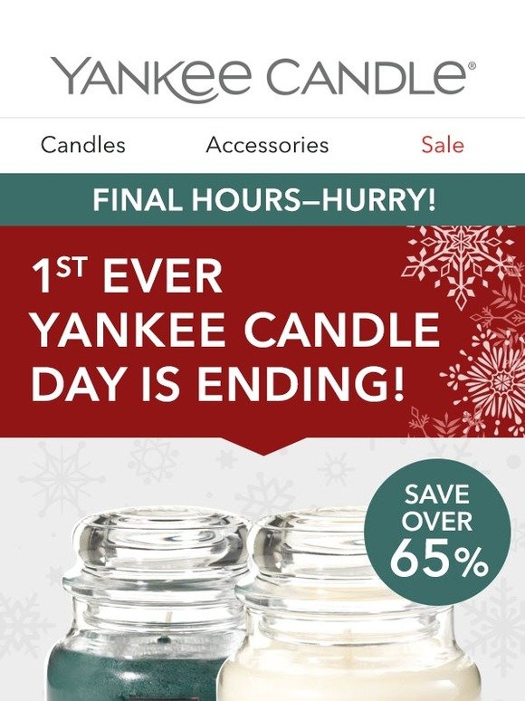 Yankee Candle Company 1st EVER YANKEE CANDLE DAY IS ENDING! Milled