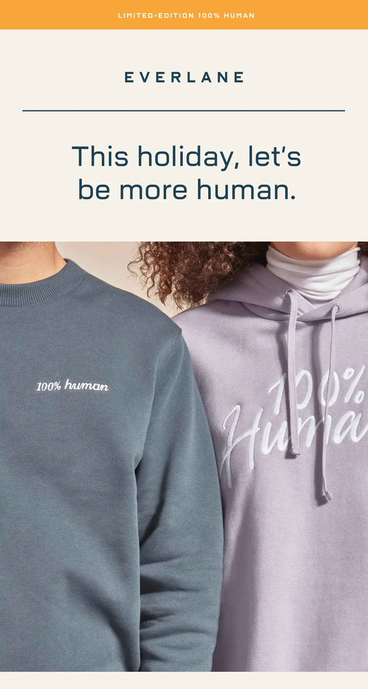 This holiday, let's be more human.