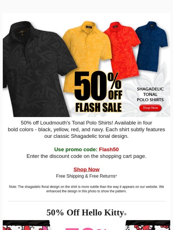 polo shirts discount code