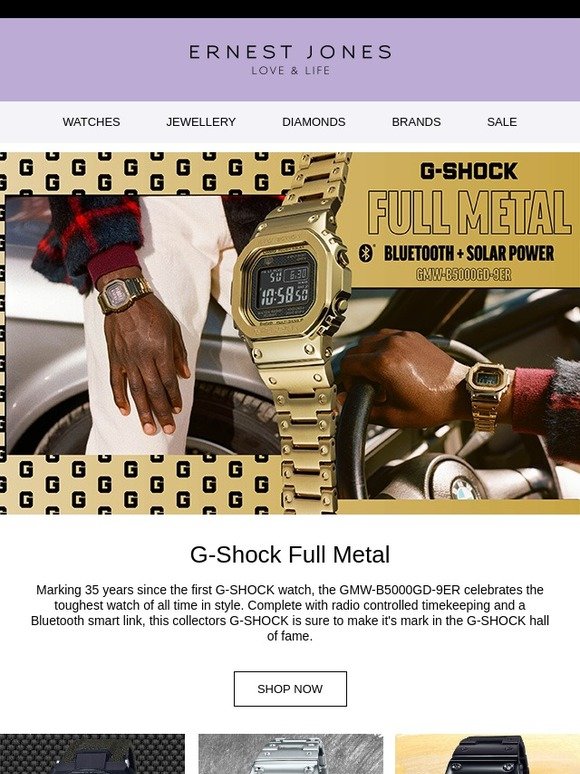 Ernest Jones Casio Make your mark with G Shock Milled