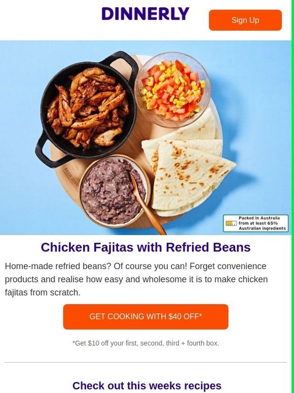5 Step Chicken Fajitas 😏 Get the recipe now!