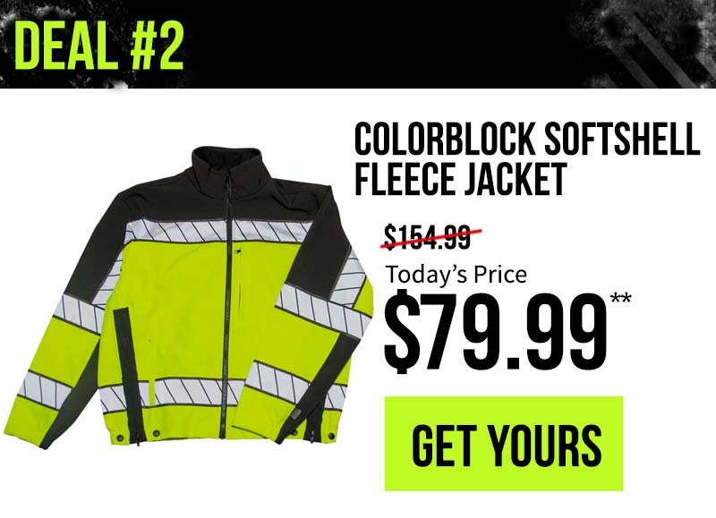 blauer colorblock softshell fleece jacket
