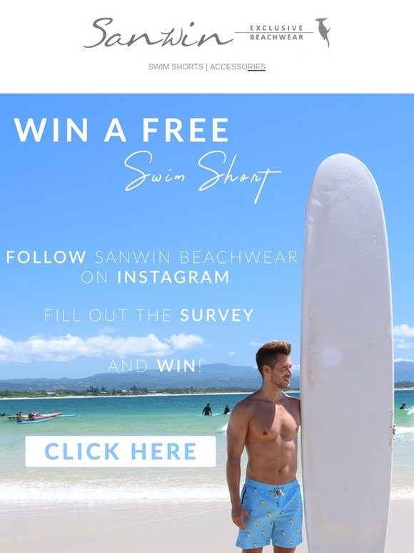 Win een gratis zwemshort!