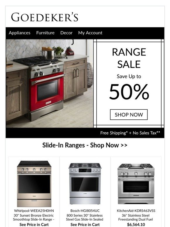 Save Up to 50 on Best Selling Ranges Milled