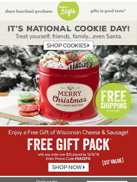 Cookies + Free Shipping + Free Gift! Merry Christmas! Milled