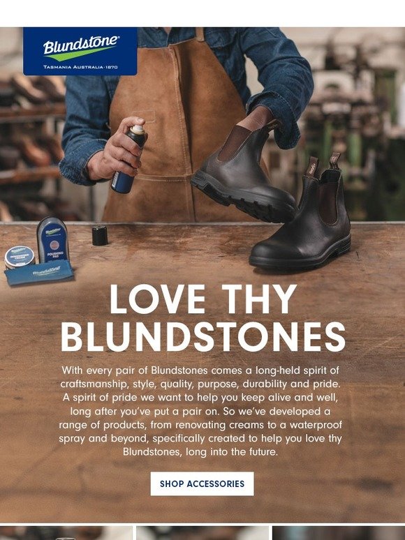 blundstone boots waterproof spray