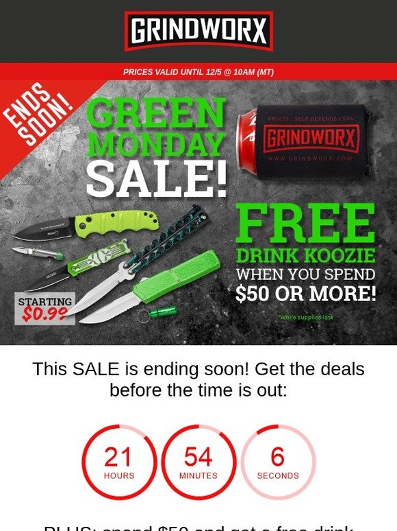Last Call! Sale Prices End Soon.
