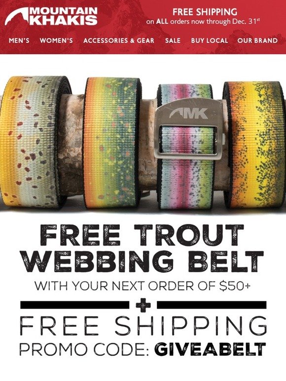 mountain khakis webbing belt