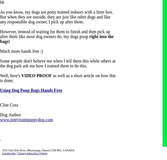 [VIDEO] Using Dog Poop Bags Hands Free